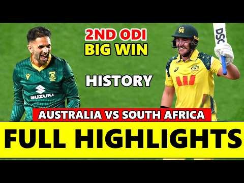Australia vs South Africa 1st ODI Full Match Highlights 2026