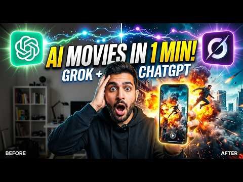 HOW TO USE GROK AI AND CHATGPT TO CREAT A VIDEO WITHIN A MINUTE