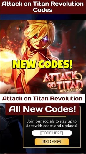 New Attack on Titan Revolution Codes - AOT Revolution Codes for AOTR