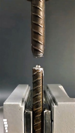 Extreme Rebar Compression Test | Steel Strength Testing Machine in Action