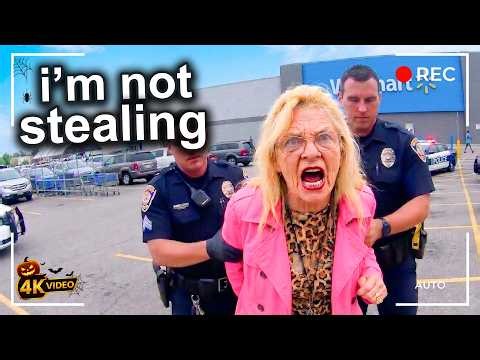 The WORST Walmart Shoplifters Goes Crazy After She Gets Caught Stealing