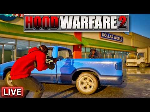 🛡️LIVE - HOOD WARFARE 2 GAMEPLAY! | WALK DOWN! 🥷🏾