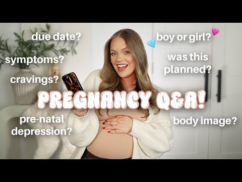 PREGNANCY Q&A GRWM: how we found out, gender, symptoms, names, body image + more!