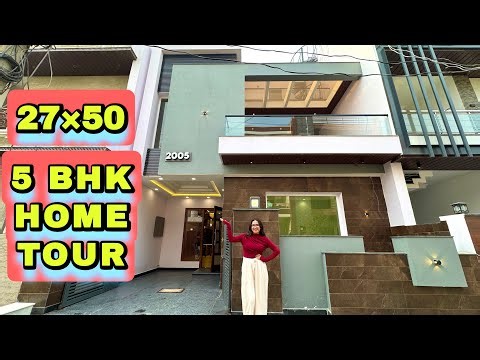 Brand New 150 Gaj 5 BHK House With Luxury Interior Design | 6 Marla House Design | Home Tour