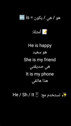 📚 تعلم كلمة is بسهولة | شرح للمبتدئين ✨