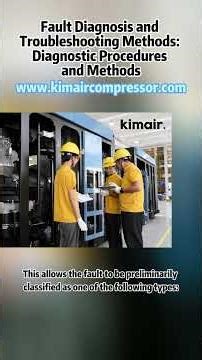 Fault Diagnosis and Troubleshooting Methods: Diagnostic Procedures and Methods. #aircompressor #fyp