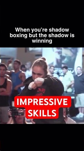 No one shadow boxes like Ronda Rousey 🔥