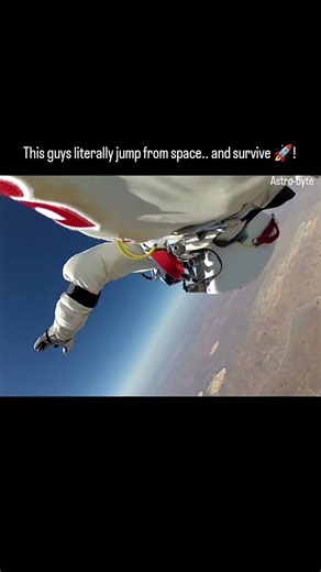 He Jumped From Space… And Survived 😳..
