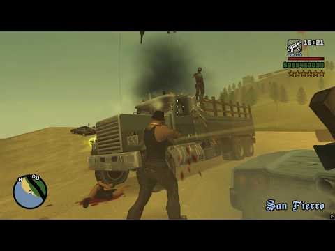 GTA San Andreas - San Fieero Beach Rampage and Shootout + Six Star Escape