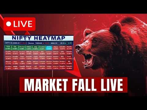 Stock Market Crash LIVE Updates | Stock Market Fall Reason | Nifty 50 LIVE Today