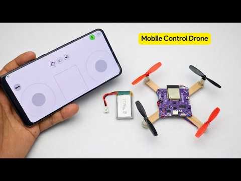 How to Make Mini Mobile Control Drone at Home 🚁 Smartphone Controlled DIY Drone