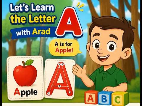Learn the Letter A with Arad 🔤🍎 | A for Apple | Happy Little Times