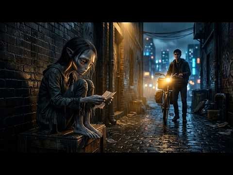 😱 The Starving Alien Girl Ate Trash Paper—Until a Delivery Boy Changed Her Life | HFY Story