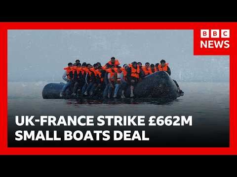 UK to send riot-trained police to France in £662m small boats deal | BBC News