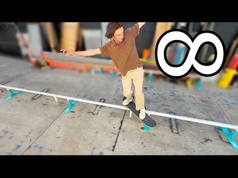 Skaters Built a Flatbar That Never Ends!?