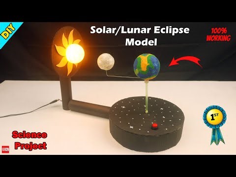 Solar/Lunar eclipse working model | Earth rotation working Model | Science project 2026