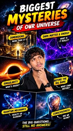 6 Biggest Mysteries of the Universe 🤯🌌 | #Shorts