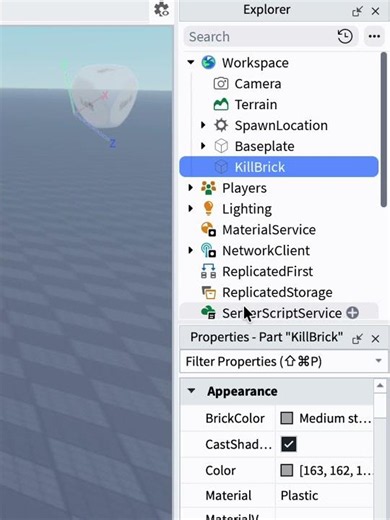 how to make a KillBrick system in roblox studio
