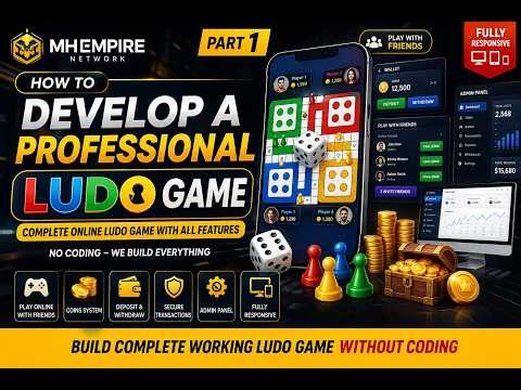 How to Create a Professional Ludo Game (Part 1) | No Coding + Firebase Setup + Full Game Demo 🔥