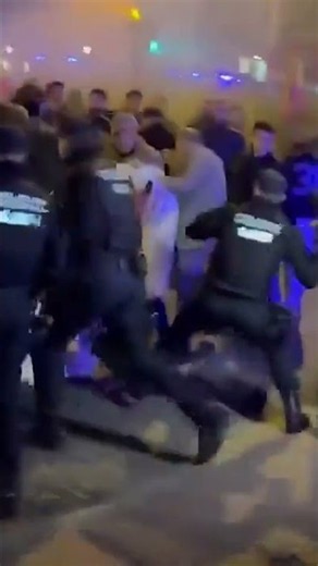 Spanish Protesters Clash With Police as They Call Minister of Transport 'MURDERER' #shorts