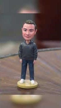 Josh's funny gift: a bobblehead.#shorts #funny #comedy