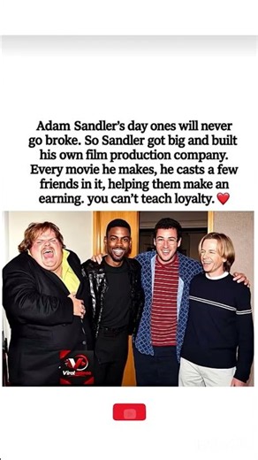 Adam Sandler's Unbreakable Loyalty: You Can't Teach This ❤️ #filtertiktok