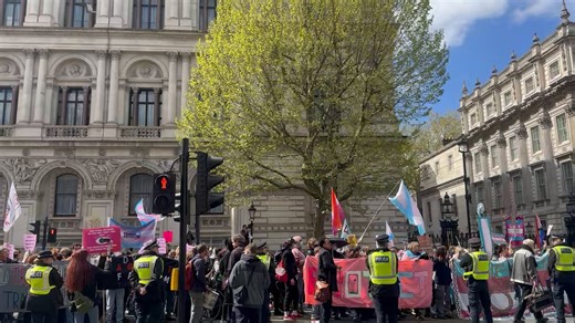 “No borders, no nation. What do we want? Trans liberation!”What the fuck does that mean?!!!