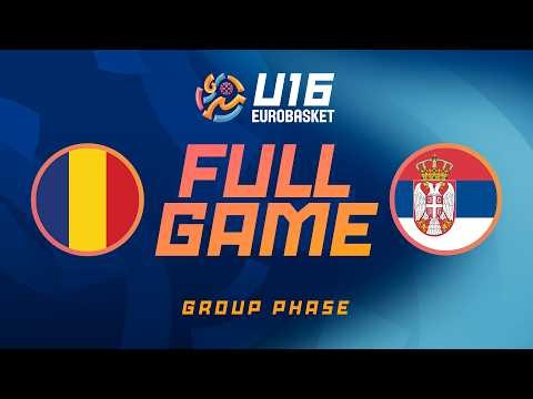 Group Phase | Romania v Serbia | Full Basketball Game | FIBA U16 EuroBasket 2026