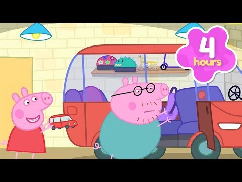 Brand NEW Family CAR! 🚗 Peppa Pig Full Episodes | 4 Hours of Kids Cartoons