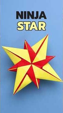 Easy Origami Ninja Star Tutorial! ⭐️ #origami #papercraft #tutorial
