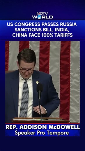 US Congress Passes Bill Targeting Russian Oil Buyers With 100% Tariff; India To Be Affected