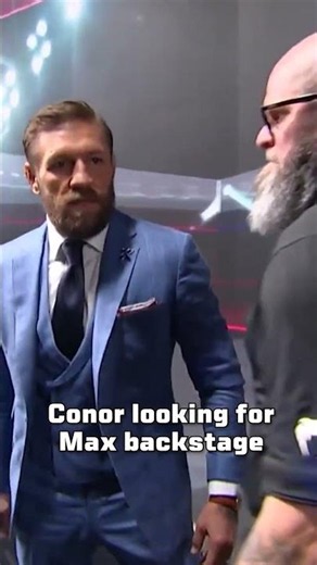 Conor McGregor Looking For Max Holloway Backstage 😳 #ufc329