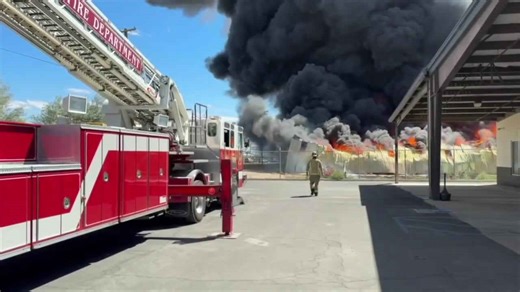 East Bakersfield warehouse catches fire for the third time in less than two years as city seeks solutions