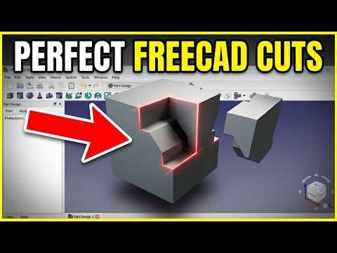 How To CUT Solids In FreeCAD (EASY) 2026