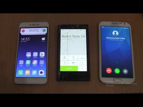 Incoming call&Outgoing call at the Same Time Nokia Lumia 1020+Samsung Note 2+Xiaomi Redmi Note 5A