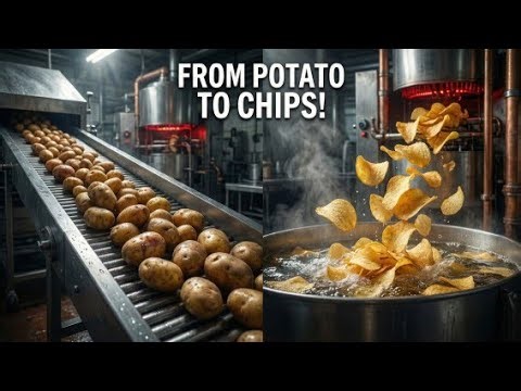 How Potato Chips Are Made | Complete Factory Process From Potato to Packet