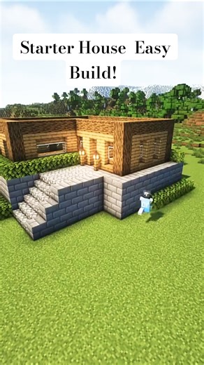 Easiest House Design Ever 🏠 #minecraft #shorts #tutorial