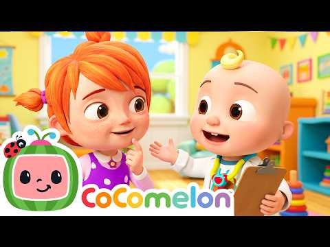 🎶 Learn Body Parts with Doctor JJ! 👀 | Cocomelon Animal Time - Nursery Rhymes