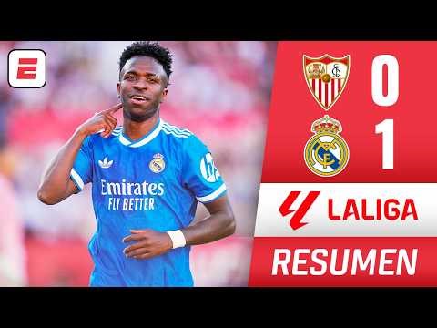 REAL MADRID GANÓ con GOL DE VINICIUS y el SEVILLA SE SALVÓ a pesar de la derrota | Resumen | La Liga