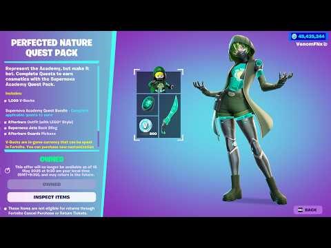NEW Perfected Nature Quest Pack Fortnite Item Shop Showcase!