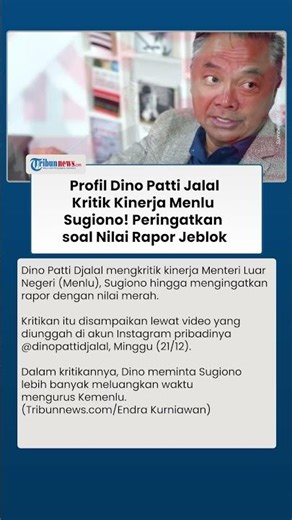 Profil Eks Menteri SBY, Dino Patti Jalal Keras Kritik Menlu Sugiono hingga Ingatkan Nilai Jeblok