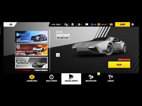 Asphalt Legends Ares Panther Mayhem Event Stage 1 & 2 Completed |Ares Panther & McLaren 600LT Spider