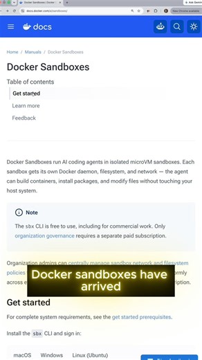 Curious about Docker Sandboxes but not sure where to start?@ReynaldAdolphe walks through the complete setup using @NanoClaw_AI - covering Sandbox creation, Claude Code, secure credentials, and the isolation model behind safer agents.Watch → https://t.co/3XdoxVDtRv