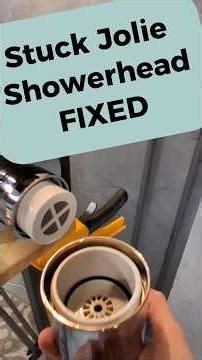 Loosen a STUCK Jolie shower head
