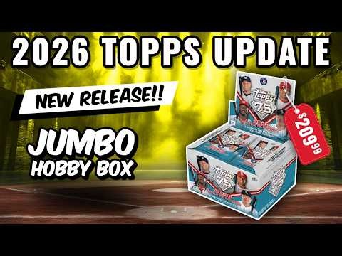 AWESOME ROOKIE HIT!🚨NEW RELEASE🚨2026 TOPPS UPDATE BASEBALL JUMBO HOBBY BOX
