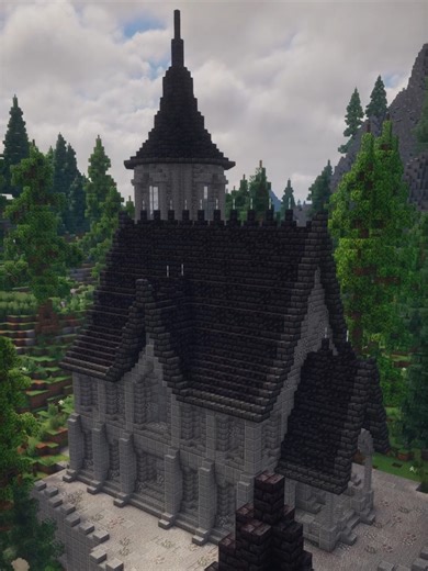 Gothic Inn – Minecraft Build Timelapse 🖤 Step into the shadows at this Gothic Inn in Minecraft, a dark medieval tavern build perfect for fantasy worlds, RPG servers, and survival realms. Designed with dramatic architecture and rich detail, this inn features towering spires, pointed arches, deep-set windows, and a hauntingly beautiful exterior crafted from blackstone, deepslate, stone bricks, and dark oak accents. Inside, you’ll find a fully furnished medieval tavern interior complete with: A gr