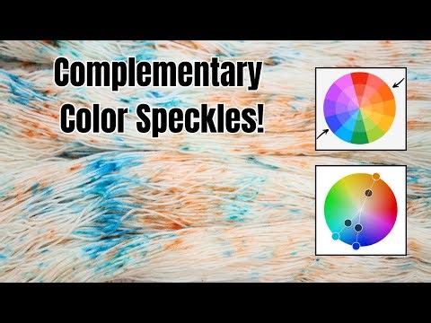 Dyeing Speckled Yarn with Complementary Colors; Color Theory is NOT my strength! (Dyepot PS 91)