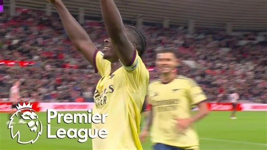 Bukayo Saka seals Arsenal victory with penalty kick v. Sunderland | Premier League | NBC Sports