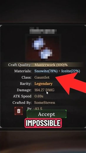 BEST GAUNTLETS CRAFT in The Forge Roblox ⛏️💀 #forge #roblox #RobloxForge #shorts