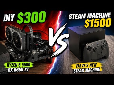 DIY Steam Machine 2026 | (Bazzite) SteamOS + Ryzen 5500 + RX 6650 XT Build